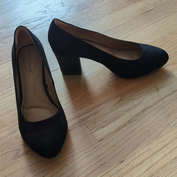 Lane Bryant Black heels with sparkle - Picture 4 of 4